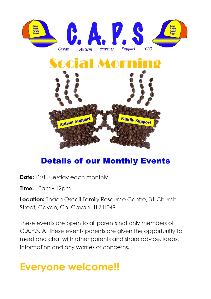 CAPS Social Morning Event Flyer